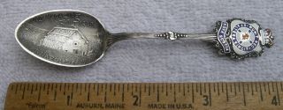 Fine Canadian Enamel Sterling Souvenir Spoon - Annapolis Nova Scotia - Roden Bros. photo
