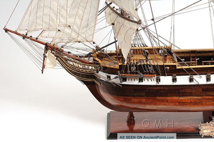 Uss Constellation Frigate Wooden Tall Ship Model 38 