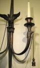 Supperb Pair Of French Napoleonic Bronze Sconces With Eagles Dated To 1800 - 1820 Metalware photo 9