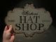 Primitive Vintage Antique Style,  Tin Hat Shop Folk Art Trade Merchant Sign Primitives photo 2