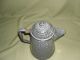 Antique Splatter Grey Graniteware Coffee Teapot Flip Top Lid Primitives photo 5