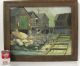 1969 Vintage Orig Oil Painting Empty Dry Dock After Launch Signed Barton Nr Yqz Other photo 1