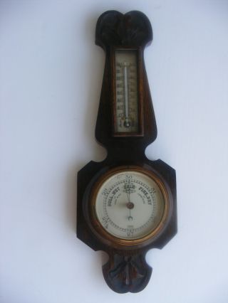Stunning Cira 1890.  Antique Barometer - Torwin Of England - Hand Carved - photo