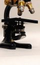 Cased Brass Microscope E.  Leitz Wetzlar No.  94363 C1909 Lens Accessories Exc Other photo 9