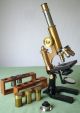 Really Good Complete Cased Leitz Microscope Outfit Circa 1900 - 10,  3 Leitz Lenses Other photo 2