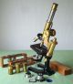 Really Good Complete Cased Leitz Microscope Outfit Circa 1900 - 10,  3 Leitz Lenses Other photo 3