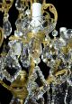 Vintage Chandelier Italian Crystal Bronze Gold Gilded Antique French Restored Chandeliers, Fixtures, Sconces photo 1