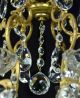 Vintage Chandelier Italian Crystal Bronze Gold Gilded Antique French Restored Chandeliers, Fixtures, Sconces photo 3