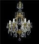 Vintage Chandelier Italian Crystal Bronze Gold Gilded Antique French Restored Chandeliers, Fixtures, Sconces photo 6