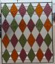Traditional Diamond Stained Glass Window Panel Art Panel 1940-Now photo 5