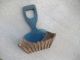 Antique 1800 ' S Primitive Blue Paint Cranberry Seed Grain Wood Scoop Carlisle Ky Primitives photo 2