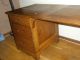 1890 Antique Signed Larkin Soap Company Sewing Table Oak 1800-1899 photo 4