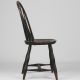 American Black Painted Antique Bamboo Bowback Windsor Side Chair,  Early 19th C. 1800-1899 photo 2
