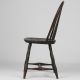 American Black Painted Antique Bamboo Bowback Windsor Side Chair,  Early 19th C. 1800-1899 photo 4