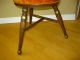 Unique One Of A Kind Vintage Mid Century Orange Velvet Accent Chair Stool 3leg Post-1950 photo 9