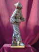 Period French Bronze Statue Musician C.  1880 Signed Bouret Metalware photo 1