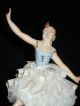 Antique German Porcelain Dresden Lace Ballerina Lady Dancer Figurine Figure Figurines photo 1