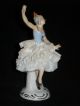 Antique German Porcelain Dresden Lace Ballerina Lady Dancer Figurine Figure Figurines photo 2