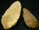 2 Lower Paleolithic Paleolithique Quartzite Hand Axes - 700000 To 100000 Bp - Sahara Neolithic & Paleolithic photo 1