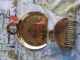 Harald Buchrucker,  Bauhaus,  Hand Hammered Brass Crumber & Brush.  Karl Raichle Metalware photo 4