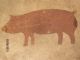 Vintage Butcher Shop Tin Pig Trade Sign Folk Art Meat Locker Short Rib Farm Barn Primitives photo 4