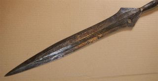 Congo Old African Spear Ancien Lance D ' Afrique Lokele Kongo Afrika Africa Speer photo