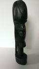 Vintage African Portrait Sculpture Bearded Man W.  Dreads Ebony Poss.  Nigerian?? Other photo 4