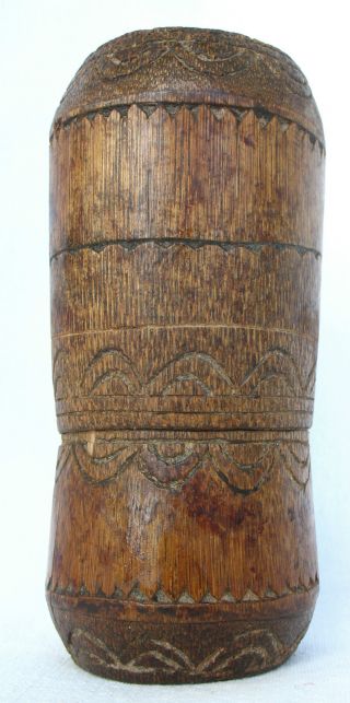 Bamboo Betel Nut Lime Container Timor Tribal Artifact Late 20th C photo