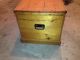 Antique Victorian Pine Blanket Chest Box Coffee Table End Table Storage Bedroom 1800-1899 photo 2