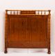 19th Century Pine Faux Bamboo 3/4 Bed W/ Custom Mattress & Box Spring 1800-1899 photo 8