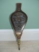 19thc Oak Hearthside Fire Bellows Carved With The Green Man Hearth Ware photo 1