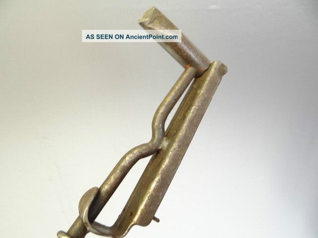 Antique Old Unusual Large Wire Wrapped Woodstove Lid Lifter Handle Tool Hardware Stoves photo