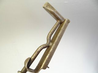 Antique Old Unusual Large Wire Wrapped Woodstove Lid Lifter Handle Tool Hardware photo