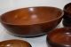 Wood Salad Bowl Set Serving Forks 8 Serving Bowls Hand Made In Haiti Modern Mid-Century Modernism photo 2