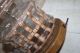 Mid Century Modern Lamp Glass Applied Reed Rattan Material Earth Tones Mid-Century Modernism photo 6