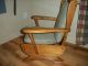 Vintage Childrens Wooden Rocking Chair With Cushion Primitives photo 3