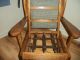 Vintage Childrens Wooden Rocking Chair With Cushion Primitives photo 4