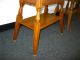 Pair Of Two Vintage Danish Modern Two Tier Solid Maple End Tables Night Stands Post-1950 photo 8