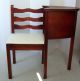 Antique Vintage Mahogany Wood Chippendale Telephone Table,  Gossip Bench 1900-1950 photo 7