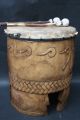 Xxl Huehuetl Drum Mexican Aztec Antique Musical Percussion Ethnic Instrument Percussion photo 4