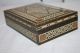 Marquetry Box Turnbridge Ware Inlaid Micro Mosaic Pttrn Wood Tiny Pttrn Vintage Boxes photo 7