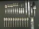 Lunt Sterling Silver 26 Pc.  Flatware And Carving Set Summer Song 45oz / 2.  81lbs Lunt photo 2