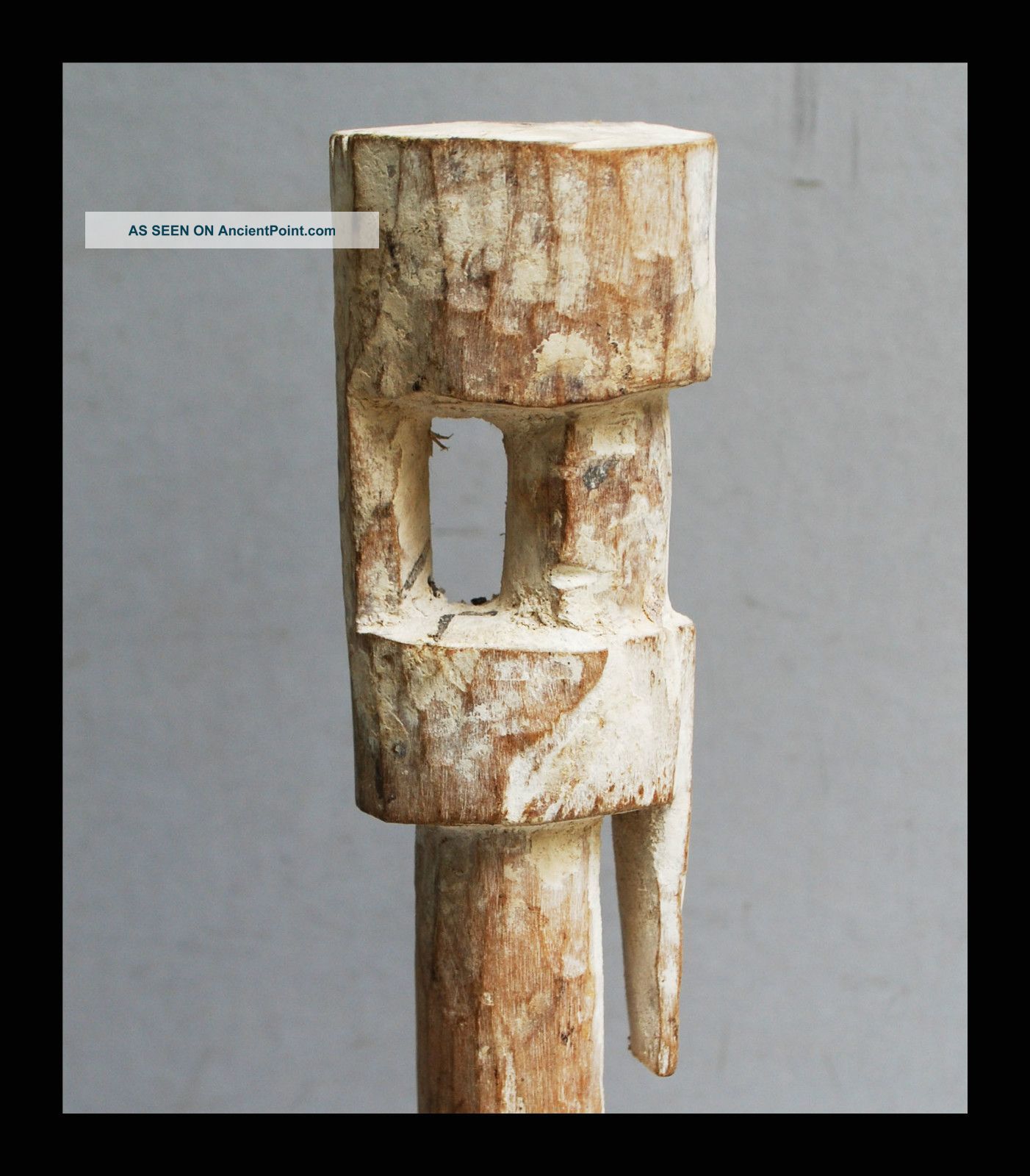A Tall Abstract,  Kaolin Pigment Ancestor Figure From The Adan Tribe Of Ghana Other photo