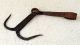 Antique 18`c Islamic Ottoman Empire Forged Iron Meat Grappling Hook Hanger Primitives photo 4