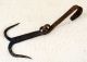 Antique 18`c Islamic Ottoman Empire Forged Iron Meat Grappling Hook Hanger Primitives photo 5