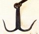 Antique 18`c Islamic Ottoman Empire Forged Iron Meat Grappling Hook Hanger Primitives photo 8
