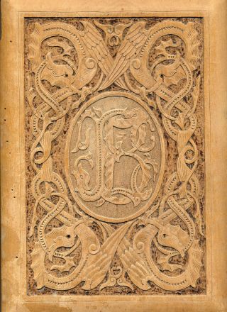 Medieval Treasure Binding Front Cover Made Of Wood 13th - 15th Century Ad Sweden photo