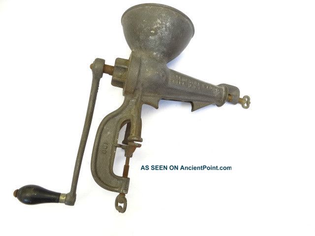 Antique Old Large Enterprise Mfg Co No 34 Metal Cast Iron Meat Sausage Grinder Meat Grinders photo