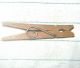 Vtg Antique First Style Spring Clothes Pin Clothespin Peg Laundry Wood Wooden Primitives photo 2