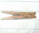Vtg Antique First Style Spring Clothes Pin Clothespin Peg Laundry Wood Wooden Primitives photo 2